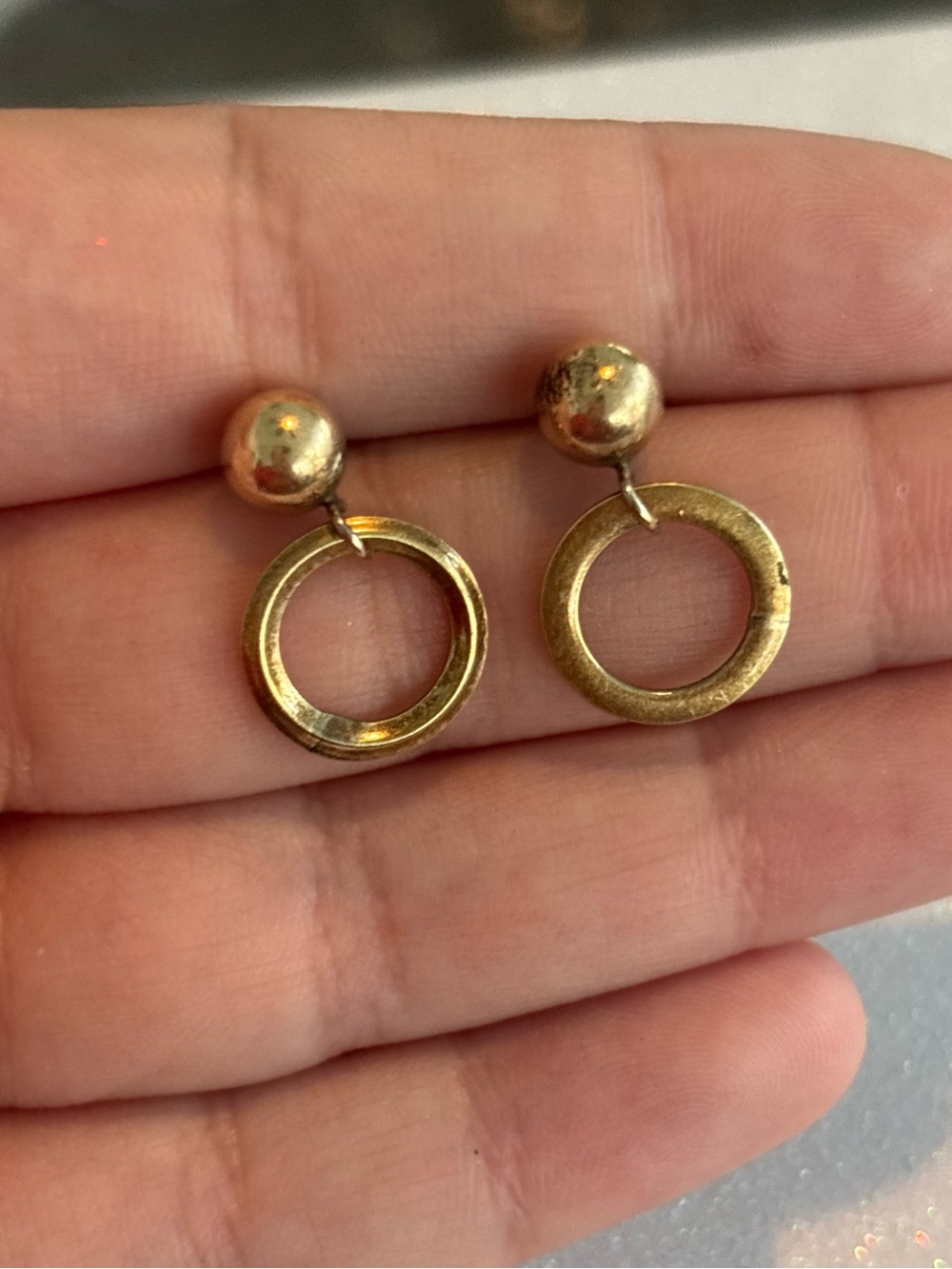Vintage Gold-Tone Earrings